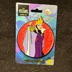 Disney Villains Purple and Red Enamel Pin